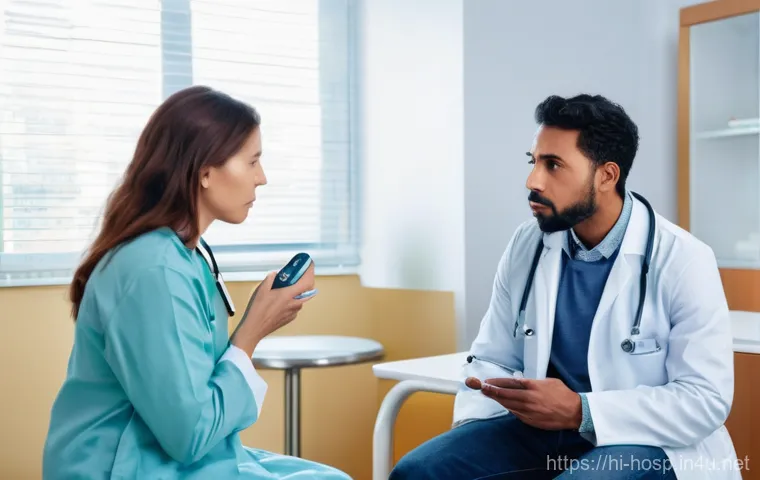 어린이 감기 치료를 위한 병원 - **Prompt:** A caring mother gently comforting her toddler, approximately 2-3 years old, who has a mi...